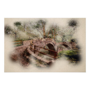 Beggar's Bridge Glaisdale - Atmospheric Yorkshire Poster