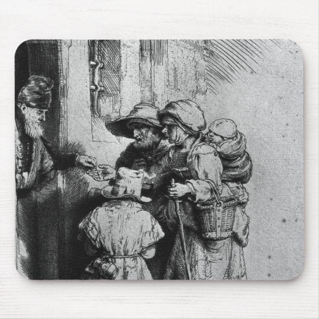 Beggars on the Doorstep of a House, 1648 Mouse Mat (Front)