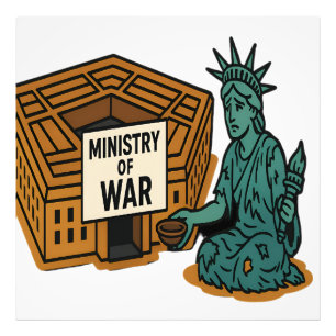 Begging for Peace: Liberty in Front of the Ministr Photo Print