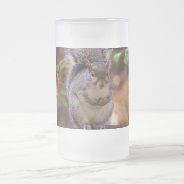 Begging Squirrel Frosted Mug (Center)
