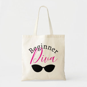 Beginner Diva Sassy Funny Quote Tote Bag