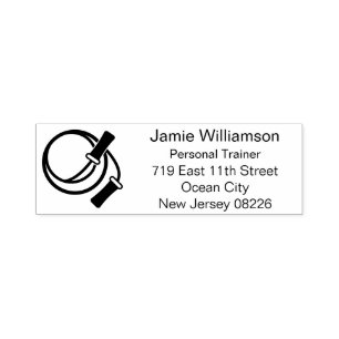 Beginner Fitness Skipping Rope Return Address Self-inking Stamp