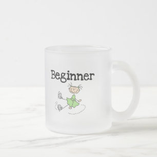 Beginner Ice Skating T-shirts and Gifts Frosted Glass Coffee Mug