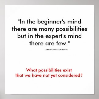 Beginner's Mind Poster