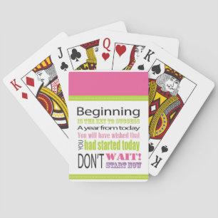 Beginning Inspirational Saying Card Deck