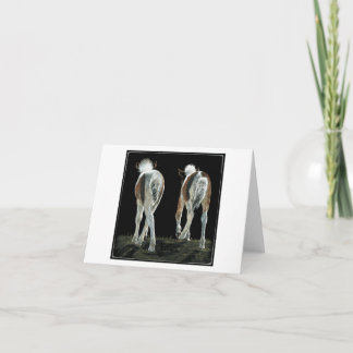 "Beginning Line Dancing" Foal Card
