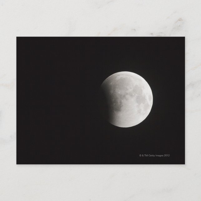 Beginning of a Total Eclipse of the Moon Postcard (Front)