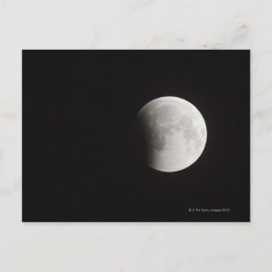 Beginning of a Total Eclipse of the Moon Postcard