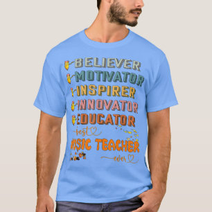 Beginning Of Autumn Fall Teacher Music Teacher Esl T-Shirt