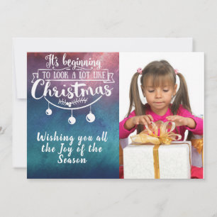 Beginning to Look Like Christmas/2-Sided Photo Holiday Card