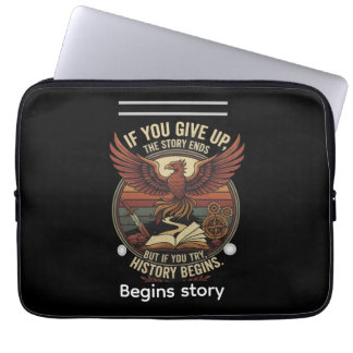 begins story laptop sleeve
