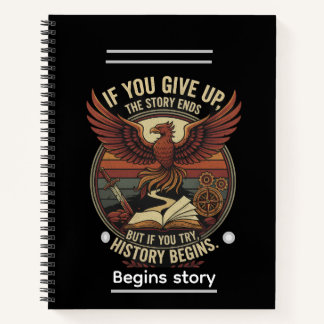 begins story notebook