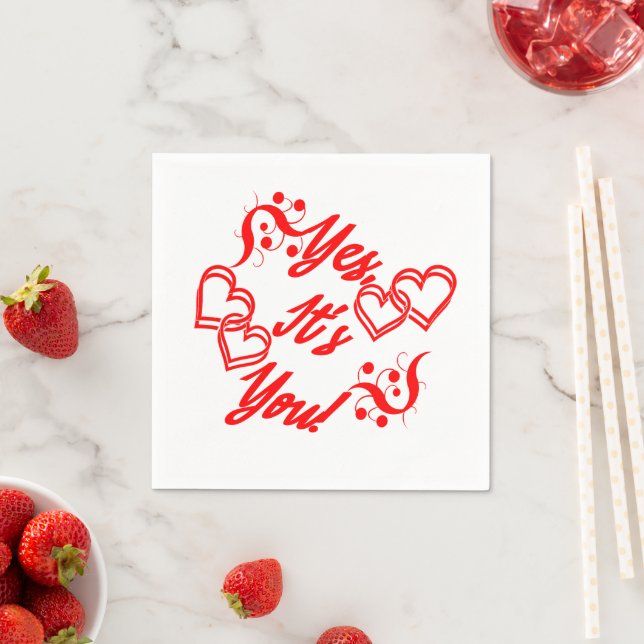 Begins With A Kiss Collection  Napkin (Insitu)