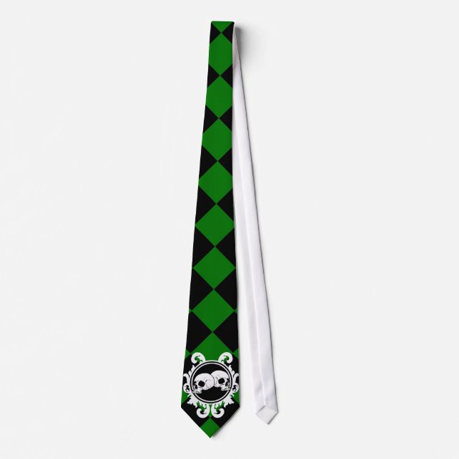 Begird Ebony (Green) Tie (Front)