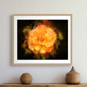 Begonia flower watercolor - bb2 photo print