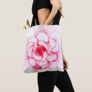 Begonia flower watercolor - wb1 tote bag