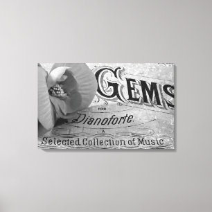 Begonia Gems Pianoforte Canvas Print