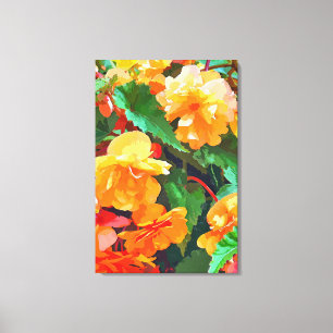 BEGONIAS CANVAS PRINT