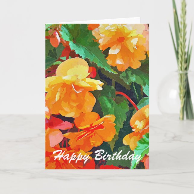 BEGONIAS CARD (Front)