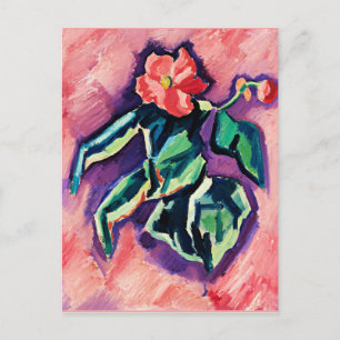 Begonias, modern artwork by Marsden Hartley Postcard