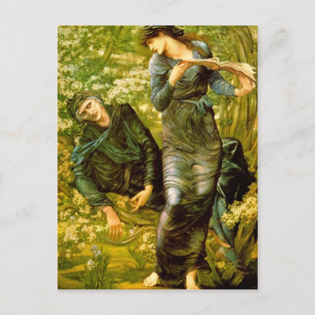 Beguiling of Merlin - Edward Burne-Jones Postcard (Front)