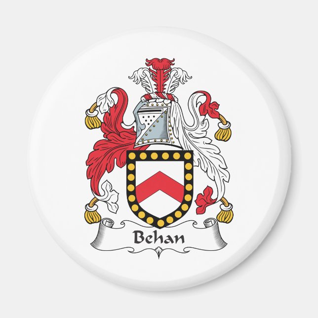 Behan Family Crest Magnet (Front)