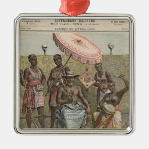 Behanzin  King of Dahomey Metal Tree Decoration