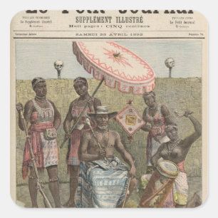 Behanzin  King of Dahomey Square Sticker