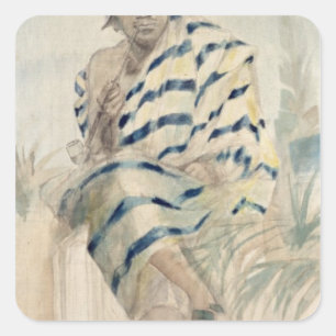 Behanzin The Last King of Dahomey Square Sticker