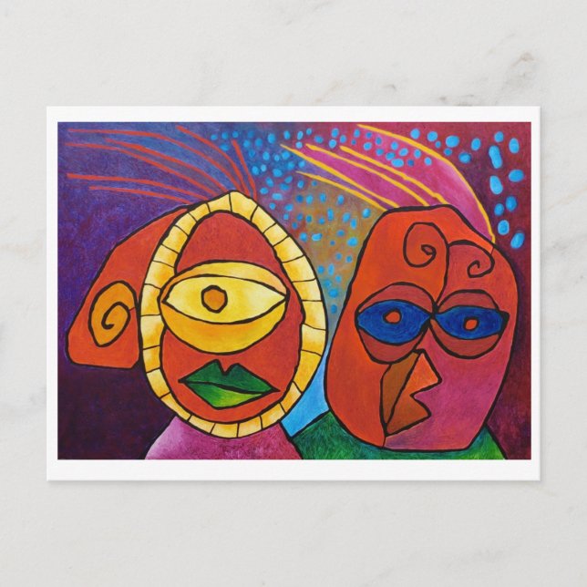 'behave old man...behave !' postcard (Front)