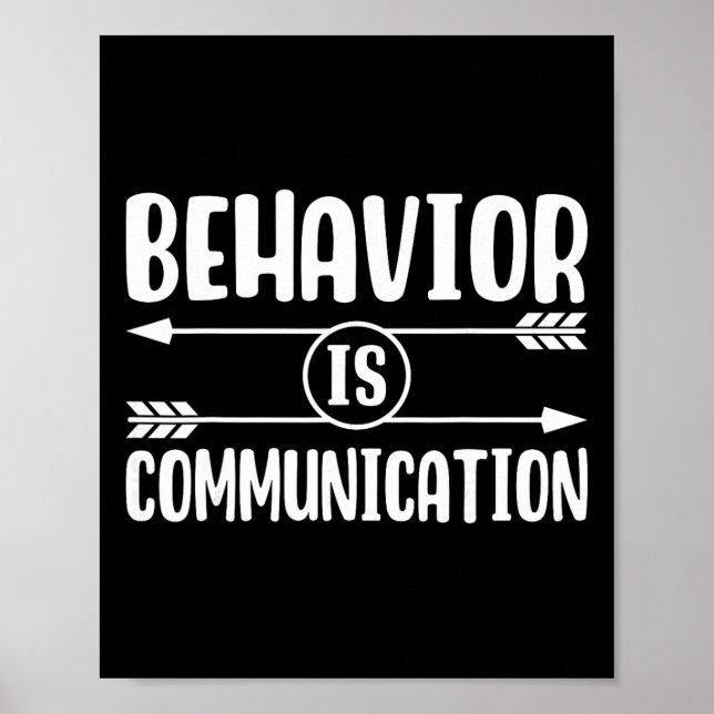 Behavior Is Communication - Special Education Sped Poster (Front)