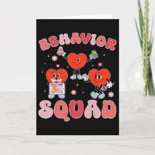 Behavior Squad Aby Therapist Valentine Behavioral Card