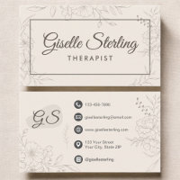 Behavioral Therapist Botanical Floral