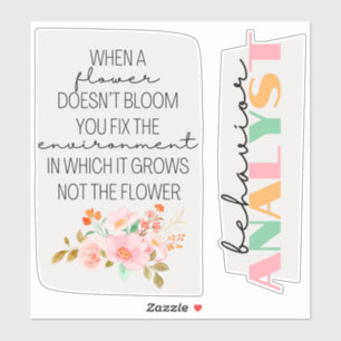 behaviour analyst, ABA gift, ABA stickers,