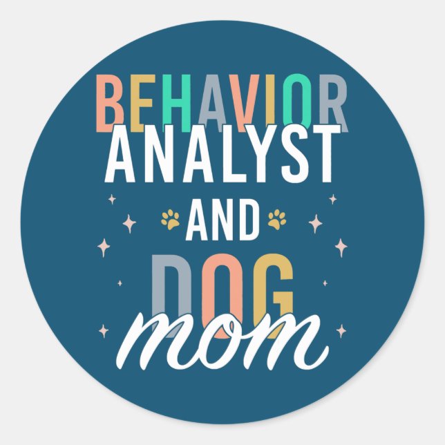 Behaviour Analyst Applied Behaviour Analyst Classic Round Sticker (Front)