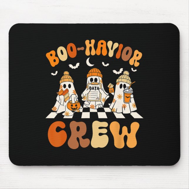 Behaviour Analyst Halloween A Cute Ghost Boo-havio Mouse Mat (Front)