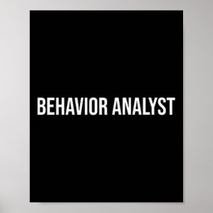 Behaviour Analyst Mental Health Poster