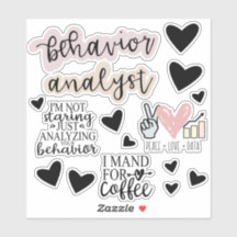 Behaviour Analyst Stickers, ABA Therapy, BCBA Gift