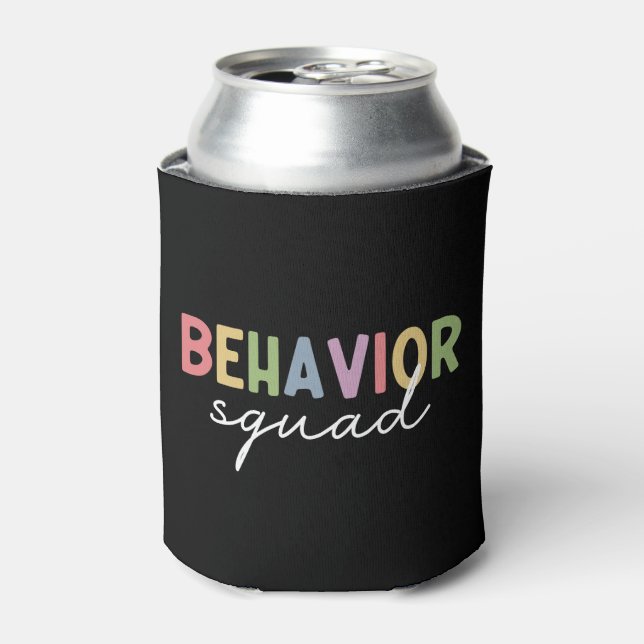 Behaviour Squad | Behaviour Therapist ABA Therapis Can Cooler (Can Front)