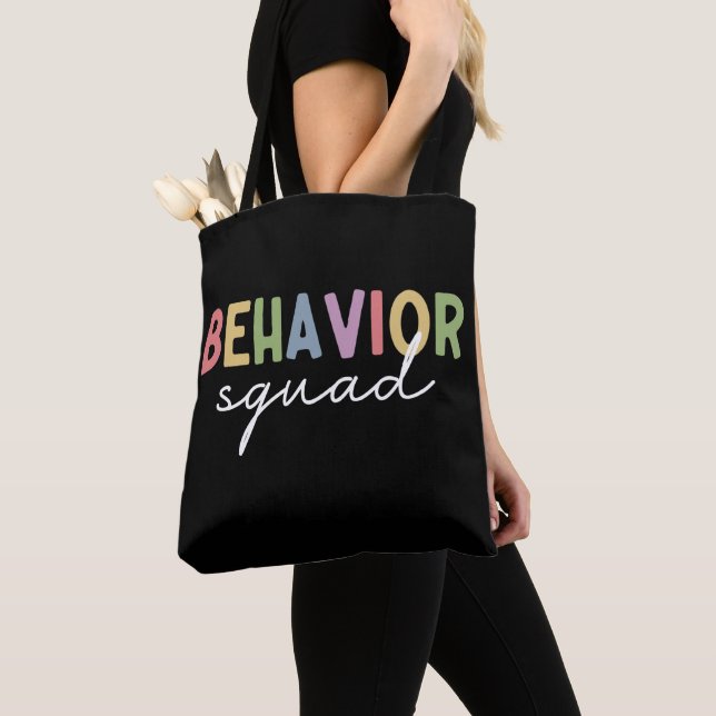 Behaviour Squad | Behaviour Therapist ABA Therapis Tote Bag (Close Up)