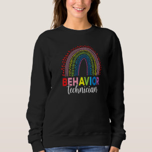Behaviour Technician Rainbow Aba Therapist Sweatshirt