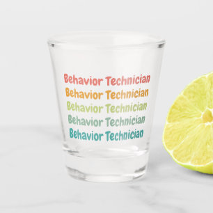 Behaviour Technician RBT Behaviour Tech Retro Shot Glass