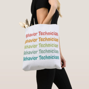 Behaviour Technician RBT Behaviour Tech Retro Tote Bag