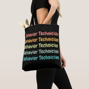 Behaviour Technician RBT Behaviour Tech Retro Tote Bag