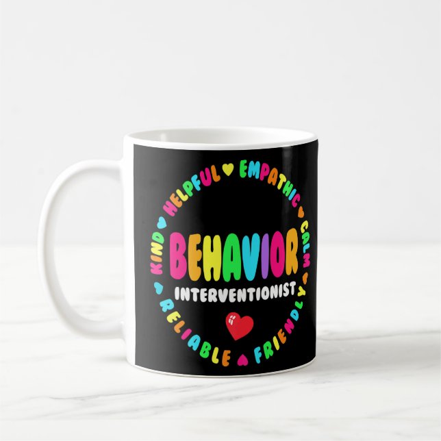 Behavioural Analyst Behaviour Interventionist Squa Coffee Mug (Left)