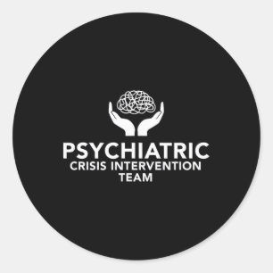 Behavioural And Mental Health Crisis Intervention Classic Round Sticker