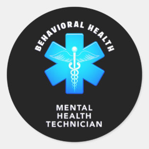 Behavioural And Mental Health Psychiatric Technici Classic Round Sticker
