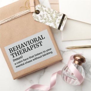 Behavioural Therapist Humour – Funny Definition Rectangular Sticker
