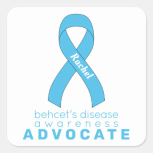 Behcet's Disease Advocate White Square Sticker