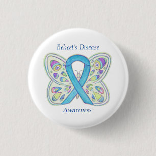 Behcet's Disease Awareness Butterfly Ribbon Pin
